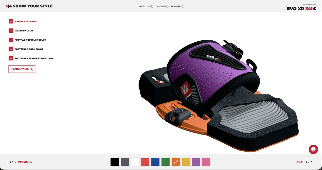 SPBoarding.com - 3D konfigurátor produktů
